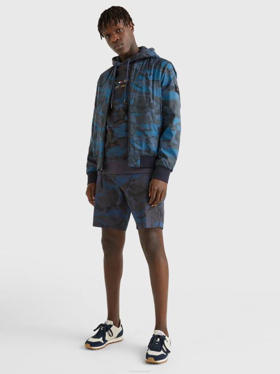 מעיל בומבר הפיך של wcc NX20656 שמיים מדבריים Tommy Hilfiger