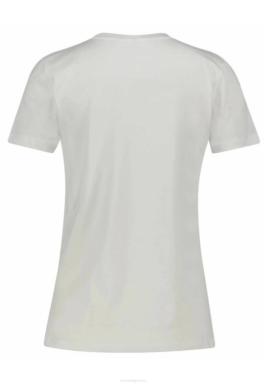 חולצת טריקו עם הדפס מורשת weiss NX204460 וייס Tommy Hilfiger