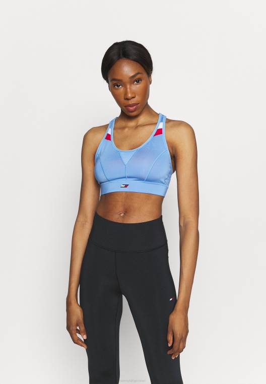 חזיית ספורט חזיית ספורט גבוהה בלוק x גב NX208948 כְּחוֹל Tommy Hilfiger